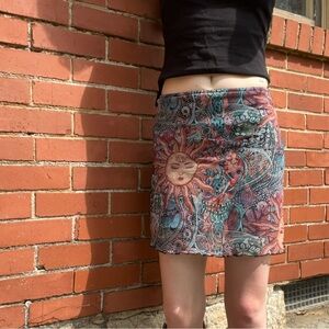 Celestial patterned skirt